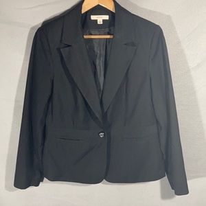 Merona Black single breasted blazer Sz 14